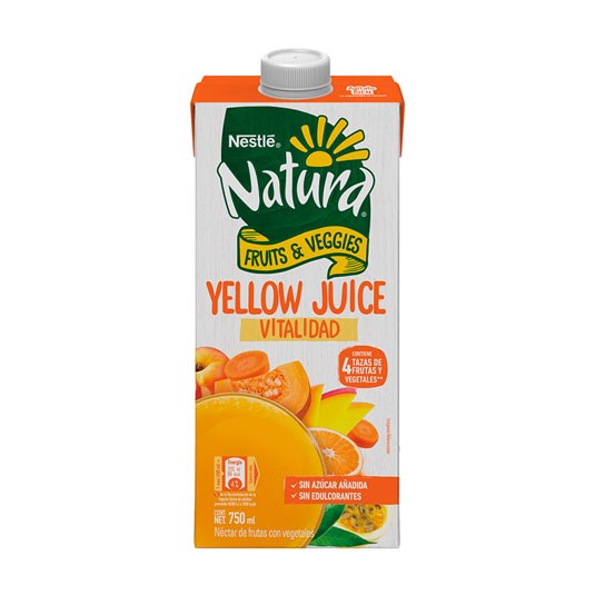 Yellow Juice Natura Fruits & Veggies 750Ml.