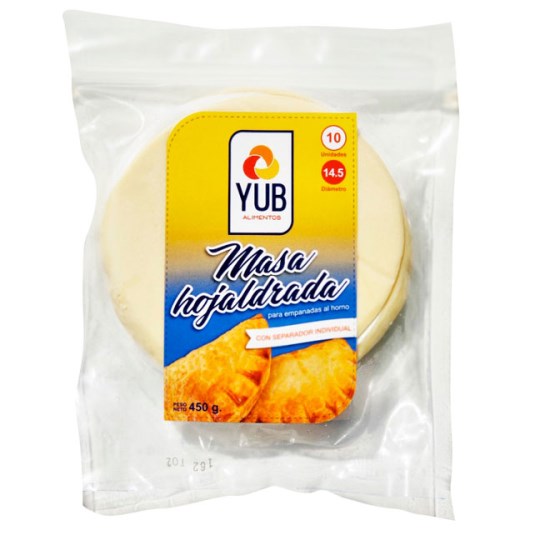 Yub Masa De Hojaldrada Para Empanadas Al Horno 450