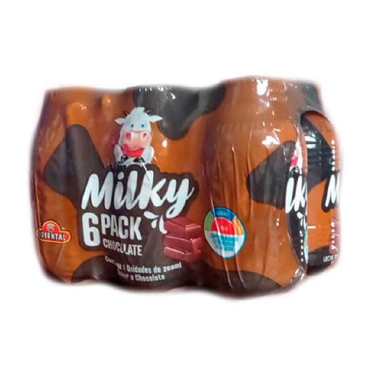 Milky Leche Semidescremada Sixpack Chocolate
