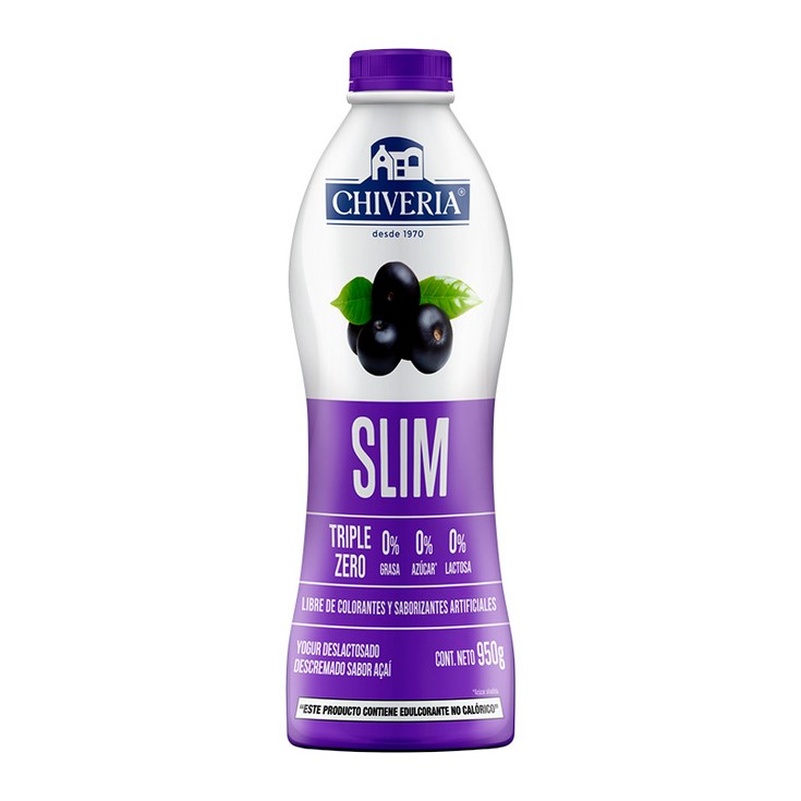 Chiveria Yogur Slim Acai 950Gr