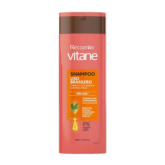 Vitane Shampoo Liso Brasilero 400Ml