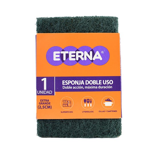 Eterna Esponja Doble Uso X 1 Und (2,5 Cm)