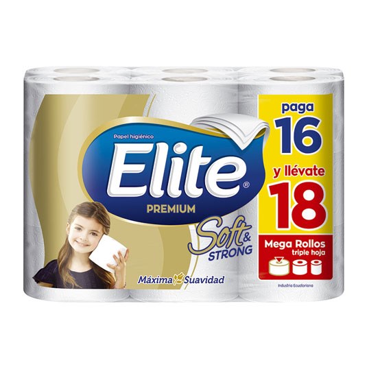 Elite Papel Higenico Soft & Strong Mgr 34Mts