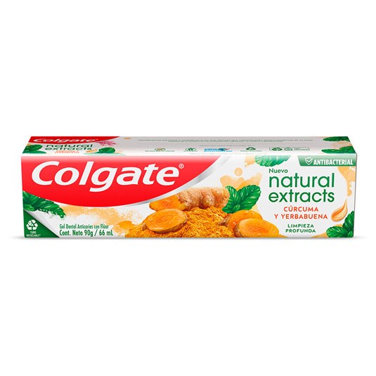 Colgate Crema Dental Naturals Cúrcuma 90 Gr.