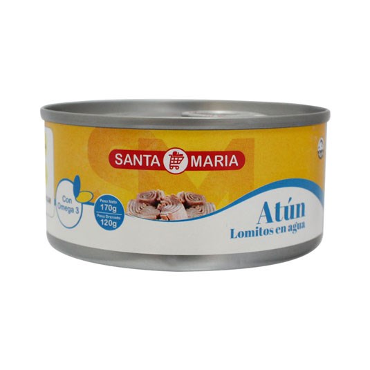 Santa Maria Lomitos De Atun En Agua 170Gr