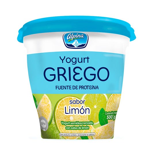 Alpina Yogurt Griego Limon 500 Gr