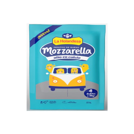 La Holandesa Queso Mozzarella Deditos 80Gr