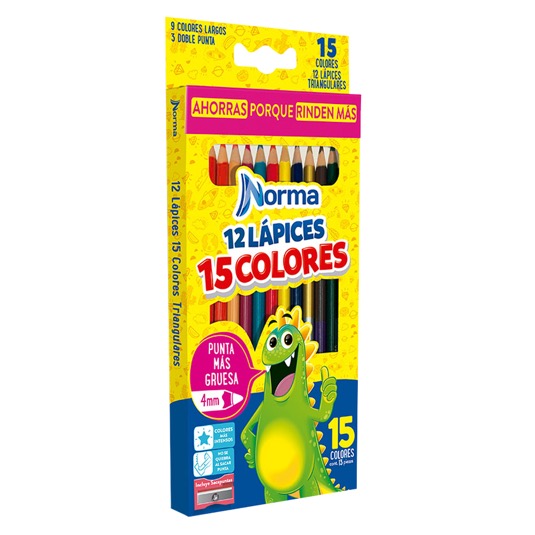 Plastilina Norma Larga 12 piezas - Tienda Norma