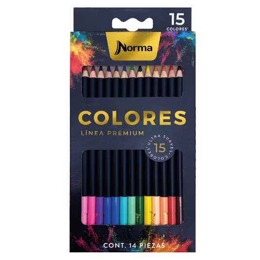 Colores Norma Premium X 15 Unidades