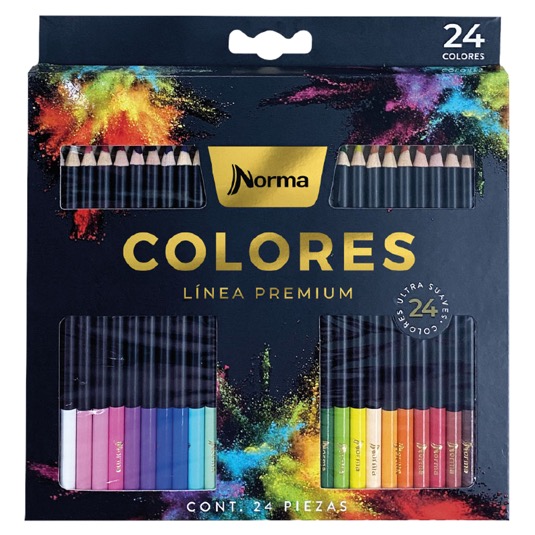 Colores Norma Premium X 24 Unidades