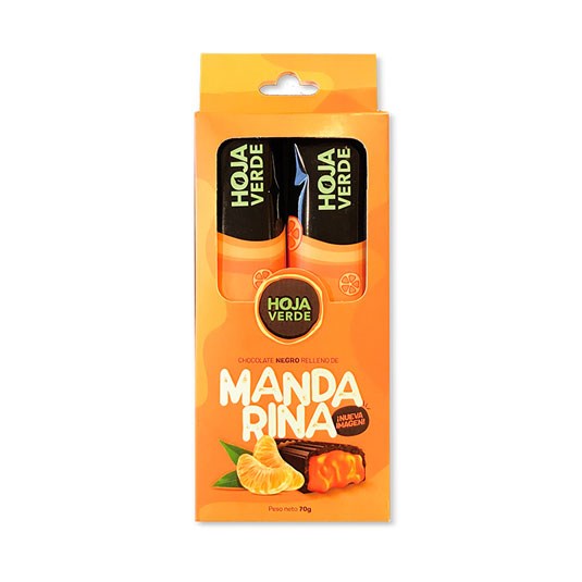 Hoja Verde Barra De Choco Mandarina 35Gr.