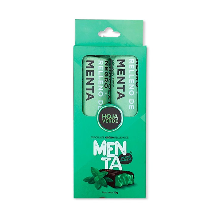 Hoja Verde Barra De Choco Menta 35Gr