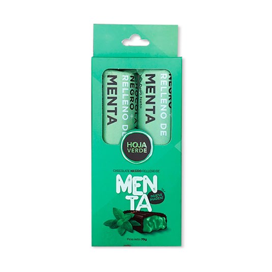 Hoja Verde Barra De Choco Menta 35Gr