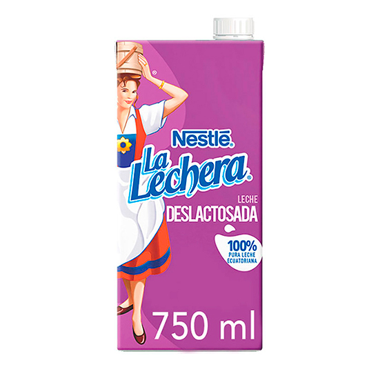 La Lechera Leche Deslactosada 4 X 750 Ml