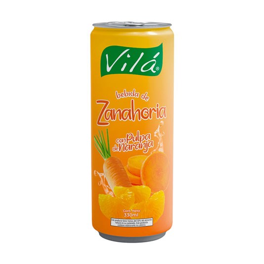 Vilá Bebida De Zanahoria Con Naranja 330Ml
