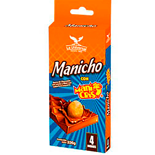 Manicho Chocolate Con Mani Cris 4Und 100Gr
