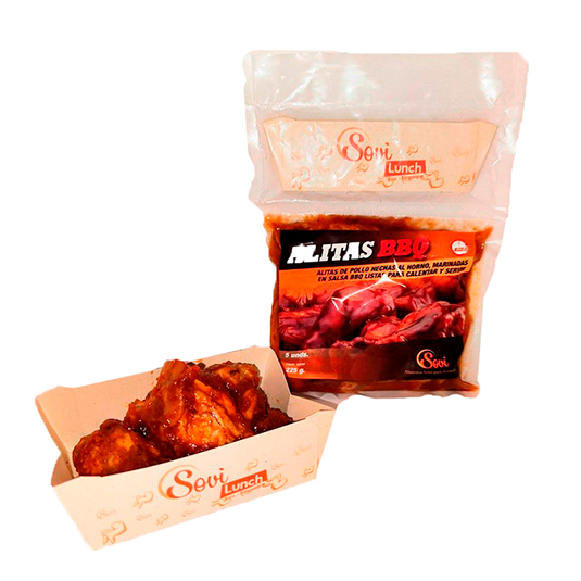 Alitas De Pollo Marinadas En Salsa Bbq Listas