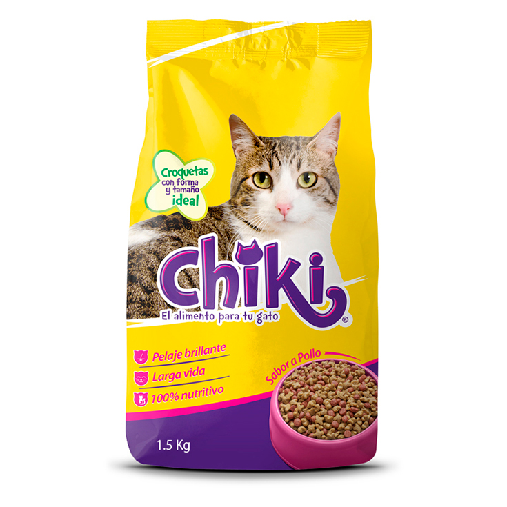 Chiki Alimento Para Gato Sabor Pollo 1.5 Kg