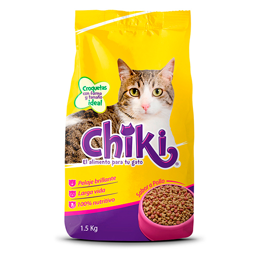 Chiki Alimento Para Gato Sabor Pollo 1.5 Kg