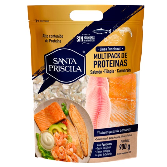 Santa Priscila Salmon Tilapia Y Camaron 900 Gr