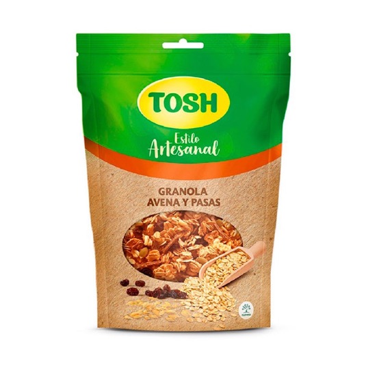 Granola Avena y Pasas Tosh 300Gr.