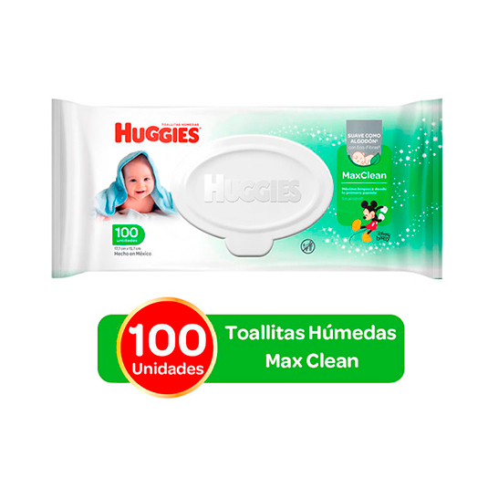 Toallas Humedas Huggies Max Clean 100 Un.