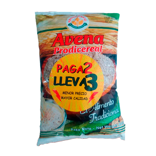 Avena Prodicereal Pack Pague 2 Lleve 3 500Gr