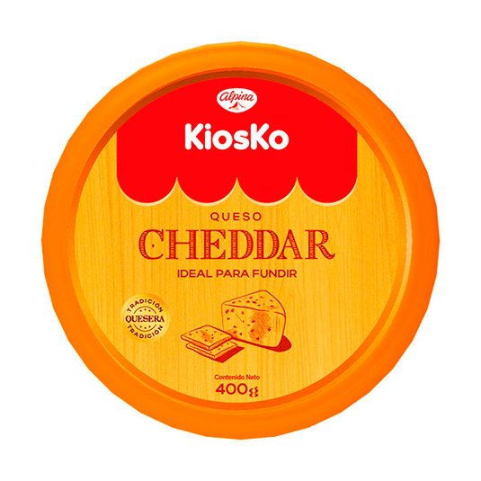 Queso Cheddar Kiosko 400Gr