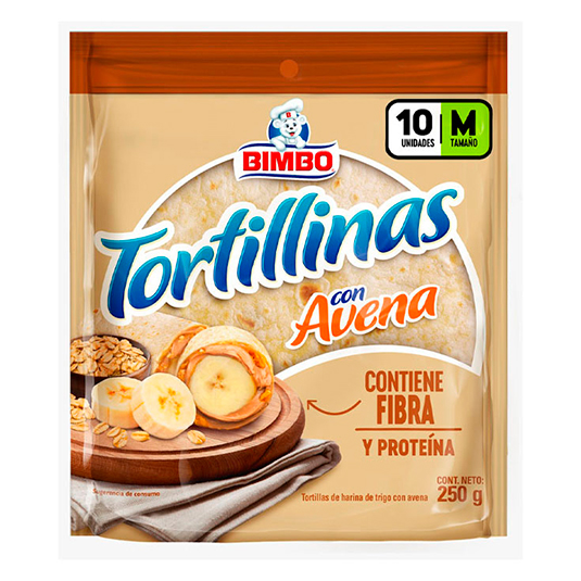 Tortillina Bimbo De Avena 250 Gr.