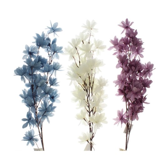 Flor Artificial Lila Blanc Azul 98Cm