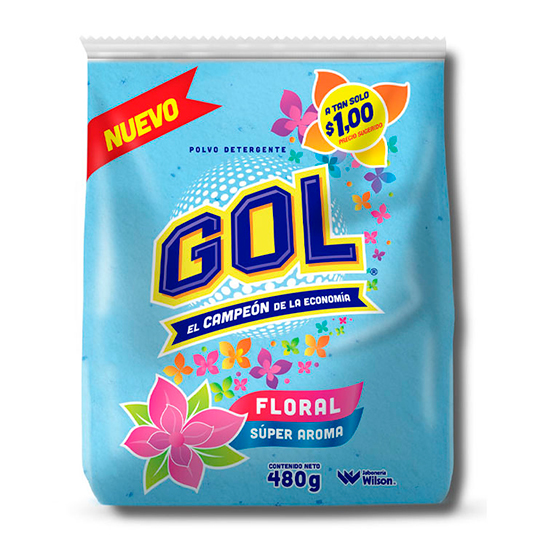 DETERGENTE GOL FLORAL 480G