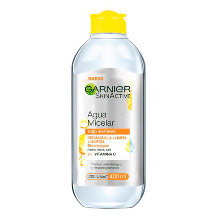 Agua Micelar Tono Uniforme VitaC Garnier 400Ml