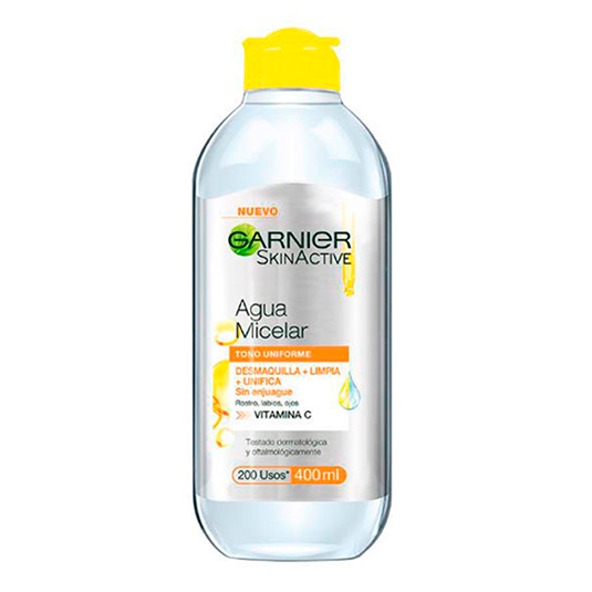 Agua Micelar Tono Uniforme VitaC Garnier 400Ml