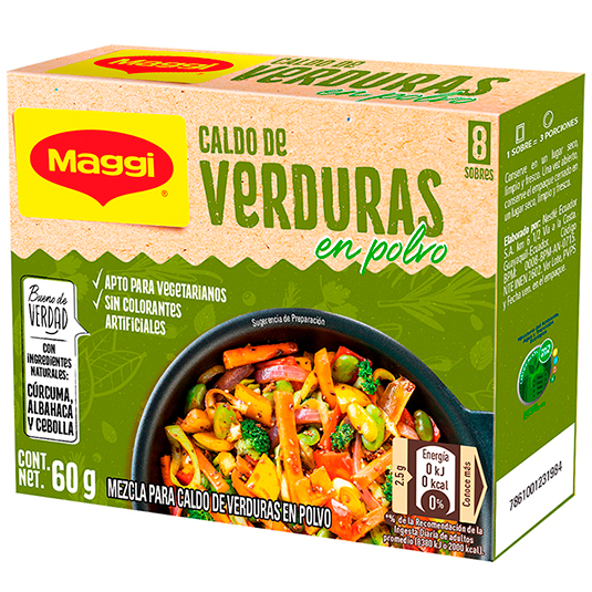 Maggi Caldo Verduras Polvo 12X60Gr