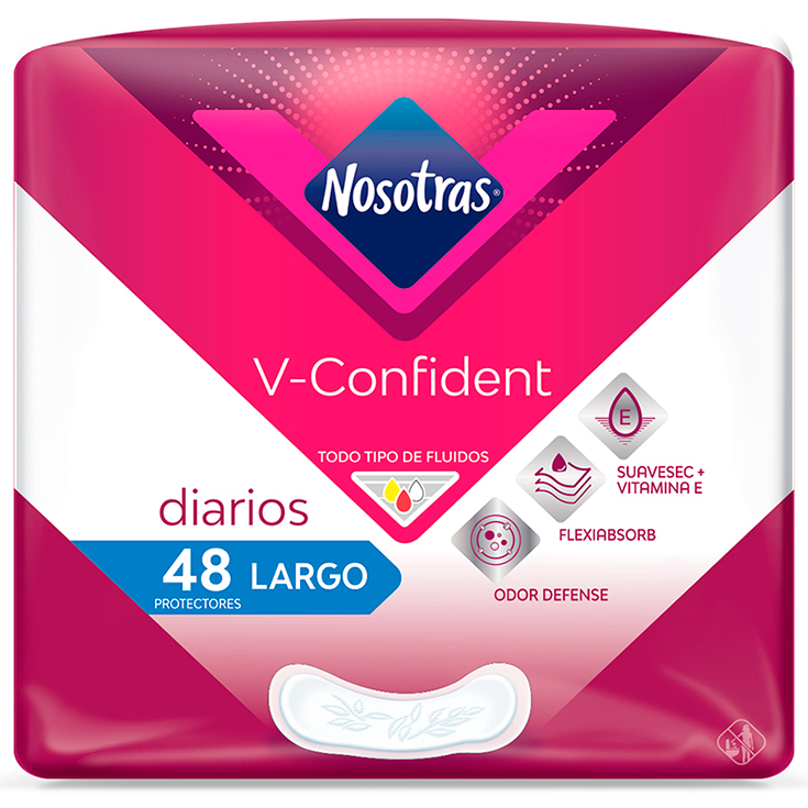 Protectores Nosotras V-Confident Largo 48U