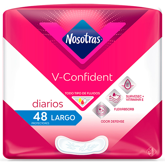 Protectores Nosotras V-Confident Largo 48U