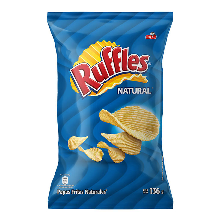 Papas Ruffles Natural 136G