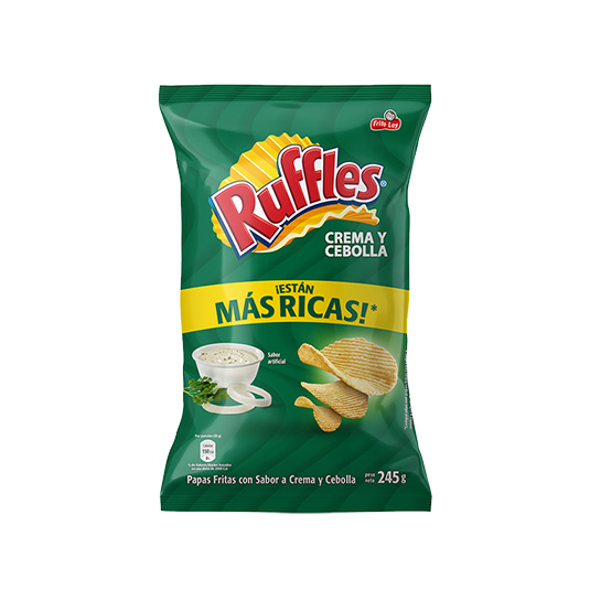 Papas Ruffles Sabor Crema Y Cebolla 245G