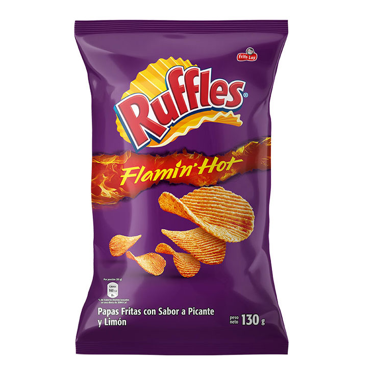 Papas Ruffles Flamin Hot 130G