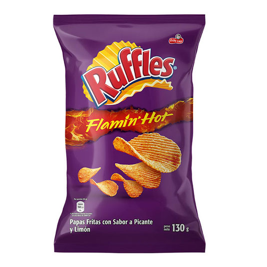 Papas Ruffles Flamin Hot 130G