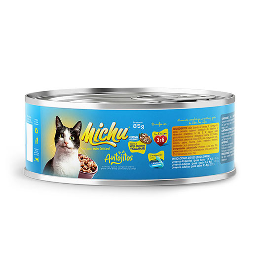 Comida De Gato Michu Sabor Delicias Del Mar 85 Gr