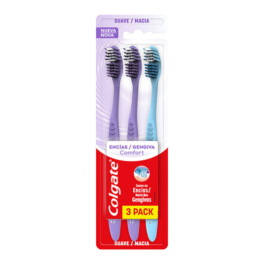 Cepillo Dental Colgate Suave Encias Comfort X3