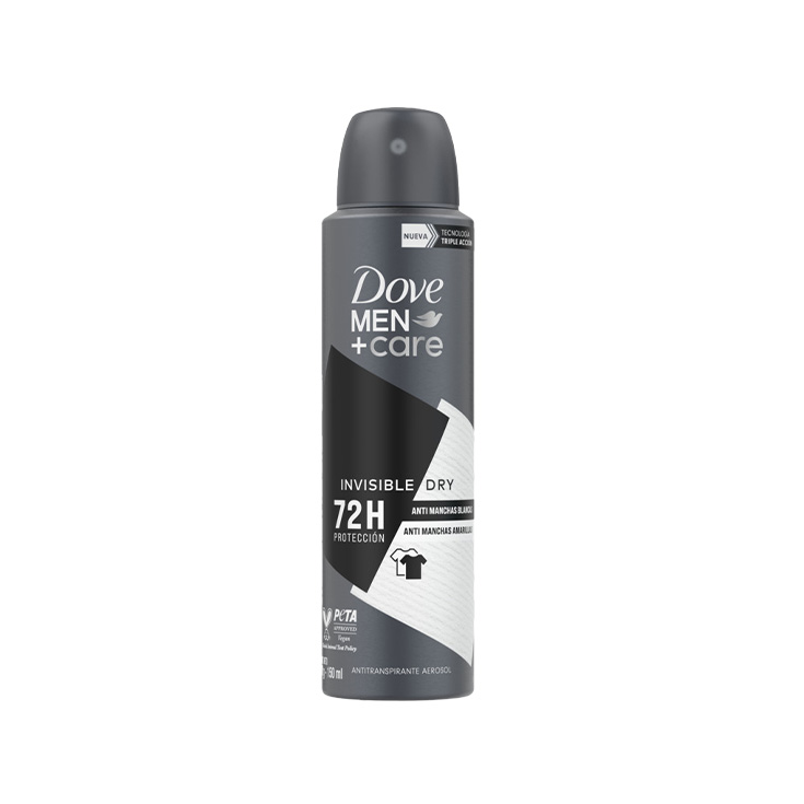 Desodorante Dove Men Aerosol Invisible Dry 150Ml