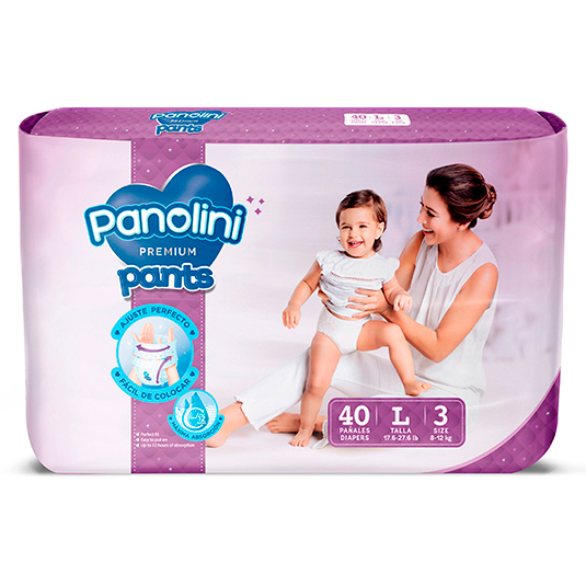 Pañal Panolini Premium Pants Grande X40Un