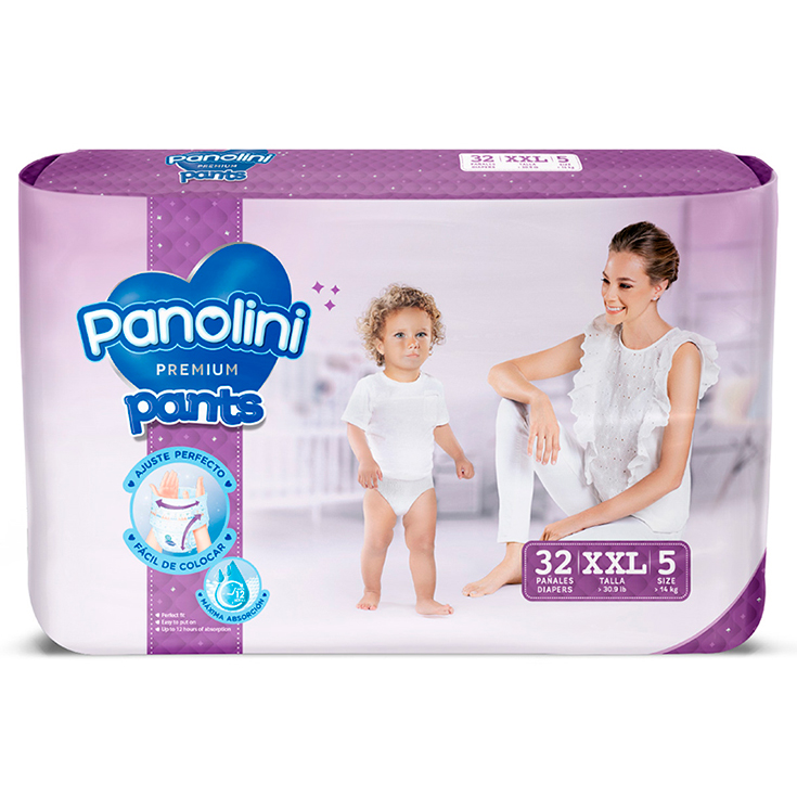 Pañal Panolini Premium Pants Xxg X32Und