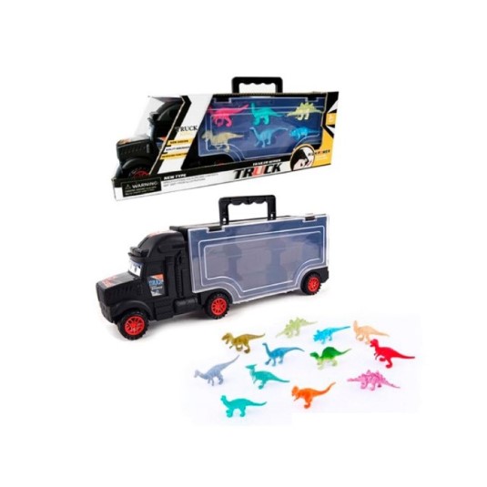 Camion Con Remolque Y 6 Carros