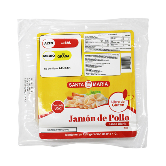 Santa Maria Jamon De Pollo Linea Diaria 85Gr