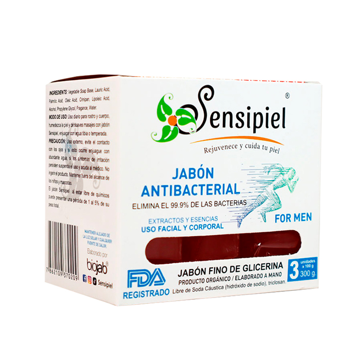 Sensipiel Jabon Antibacterial De Glicerina 300Gr Sensipiel Jabon Antibacterial De Glicerina 300Gr