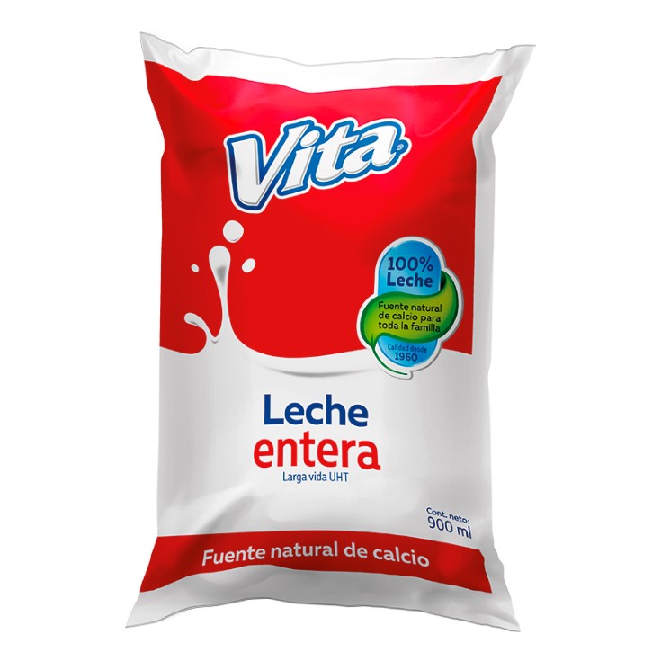 Vita Leche Entera Funda 900Ml 