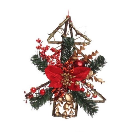 Arbol Decorativo Navideno Rj Drd 60%Rattan 30%Espu